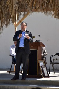 California State Assemblyperson Rob Bonita giving the keynote address.