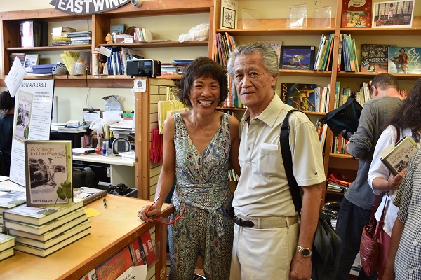 With Sid Valledor, who took a group of us on a pilgrimage to Agbayani Village back in 2004. He also gave a lecture on Filipino-American labor leader Philip Vera Cruz.