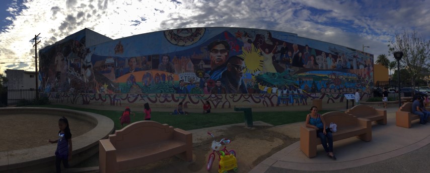 I was in awe of seeing Eliseo Art Silva's magnificent mural at Unidad Park in historic Filipinotown, Los Angeles.