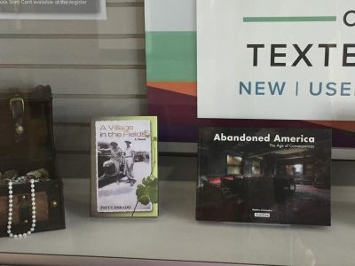 Bookstore display.